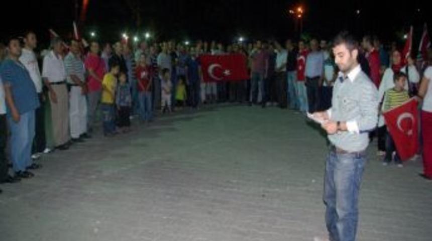 Osmancık&rsquo;ta Ter&ouml;re Sessiz Protesto