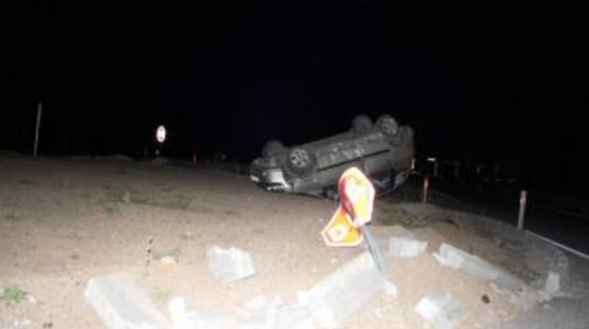 Otomobil Takla Attı: 4 Yaralı