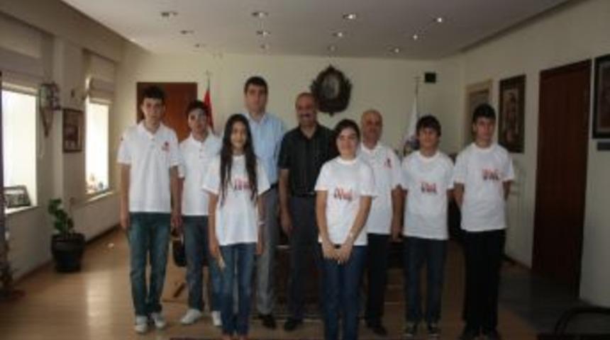 Sbs'de Dereceye Giren &Ouml;ğrencilerden Başkan Aşkına Ziyaret