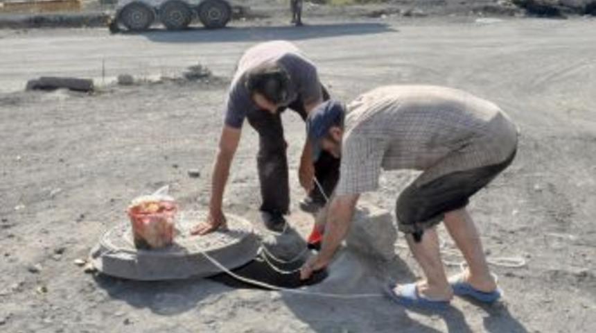 &Ccedil;ukura D&uuml;şen K&ouml;pek 20 G&uuml;nd&uuml;r Kurtarılmayı Bekliyor