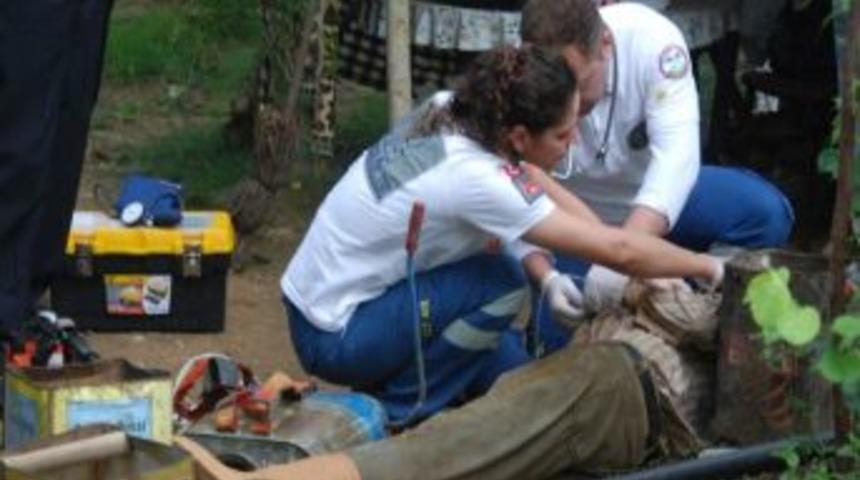 &Ouml;l&uuml;m Bah&ccedil;ede Yakaladı