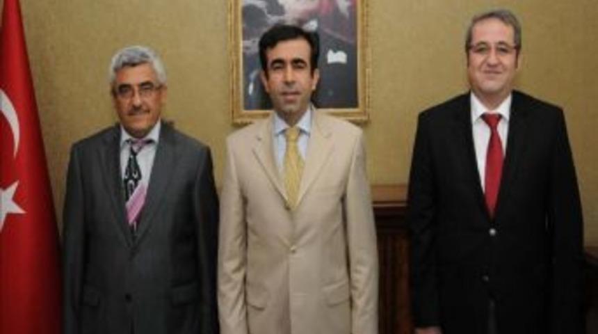 Kaymakamlardan G&uuml;zeloğlu&rsquo;na Veda Ziyareti