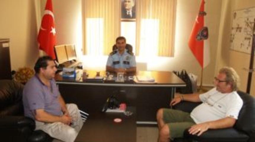 Gelibolu'da Gazetecilerden Yeni Emniyet M&uuml;d&uuml;r&uuml;ne Ziyaret