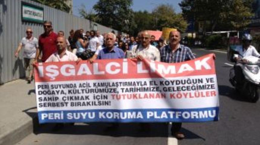 K&ouml;ylerine Baraj Yapımını, İstanbul'da Protesto Ettiler