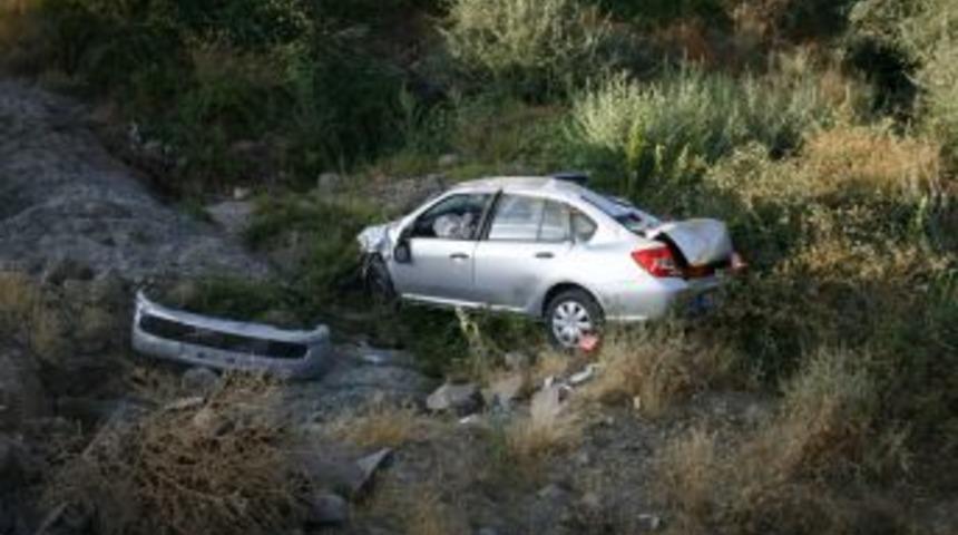 Bozuk yol kazaya neden oldu