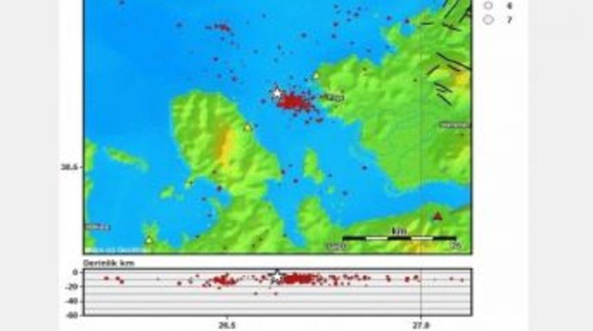 İzmir K&ouml;rfezi'nde Deprem Hareketliliği