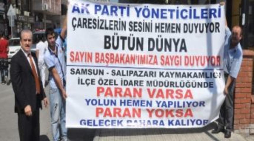 Samsun&rsquo;da Pankartlı Şikayet