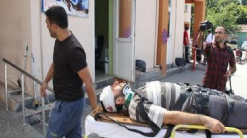 K&ouml;pr&uuml;de Zincirleme Kaza: 1 Yaralı