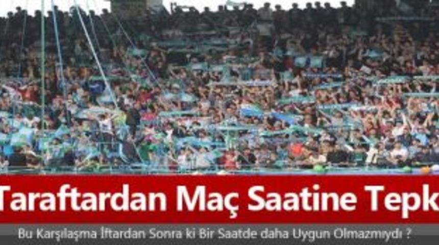 Rize&rsquo;li ma&ccedil; saatine tepkili