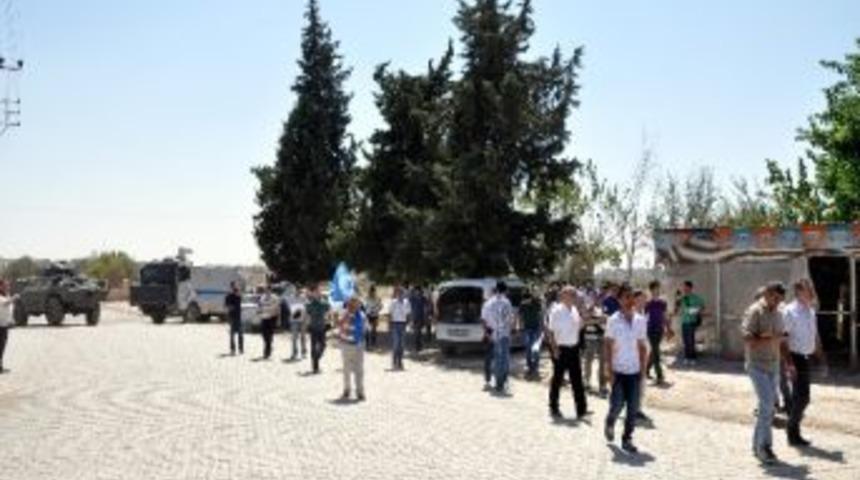 Kesk B&ouml;lge Şube Platformu &Uuml;yeleri Suriye Sınırında A&ccedil;ıklama Yaptı