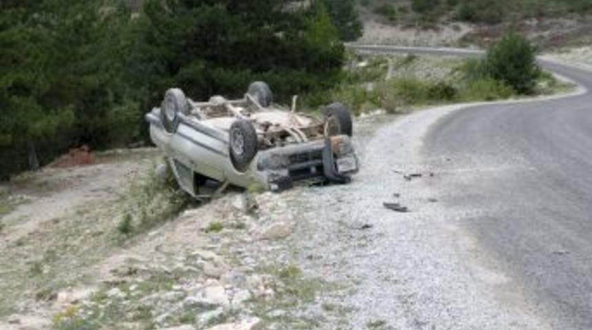 Piknik Ş&ouml;lenine Giderken Kaza Yaptı