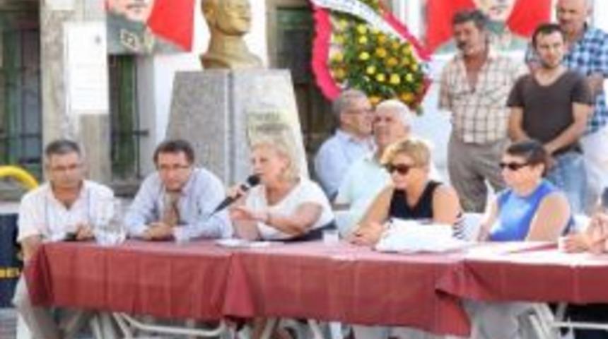 Tansel &Ccedil;&ouml;laşan, Kaz Dağları&rsquo;nda Atat&uuml;rk B&uuml;st&uuml; A&ccedil;tı