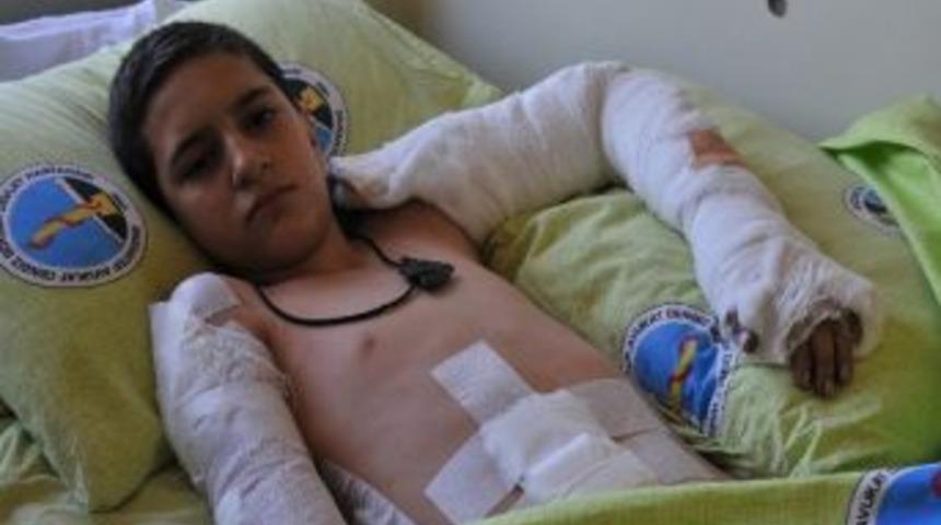 (&ouml;zel Haber) K&uuml;&ccedil;&uuml;c&uuml;k Bedende 61 Şarapnel Yarası