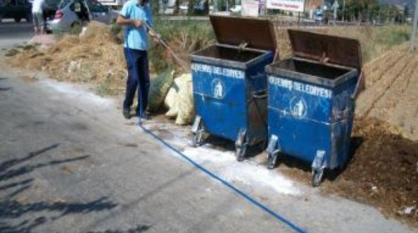 &Ouml;demiş&rsquo;te Haşerelere Karşı Zerrecik P&uuml;sk&uuml;rtme Sistemli İla&ccedil;lama &Ccedil;alışması Başladı