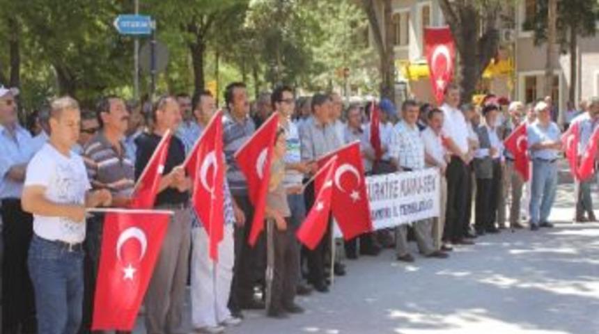 &Ccedil;ankırı&rsquo;da Ter&ouml;r Protestosu