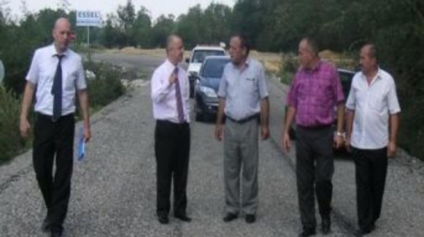 Kaymakam Yaman Asfalt &Ccedil;alışmasını İnceledi