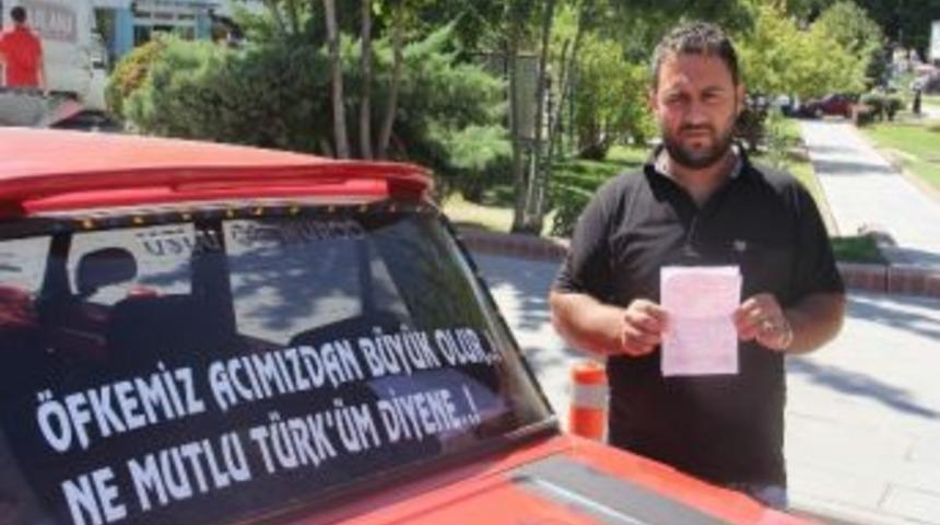Ter&ouml;re Tepki G&ouml;steren Vatandaş Trafik Cezası Yedi