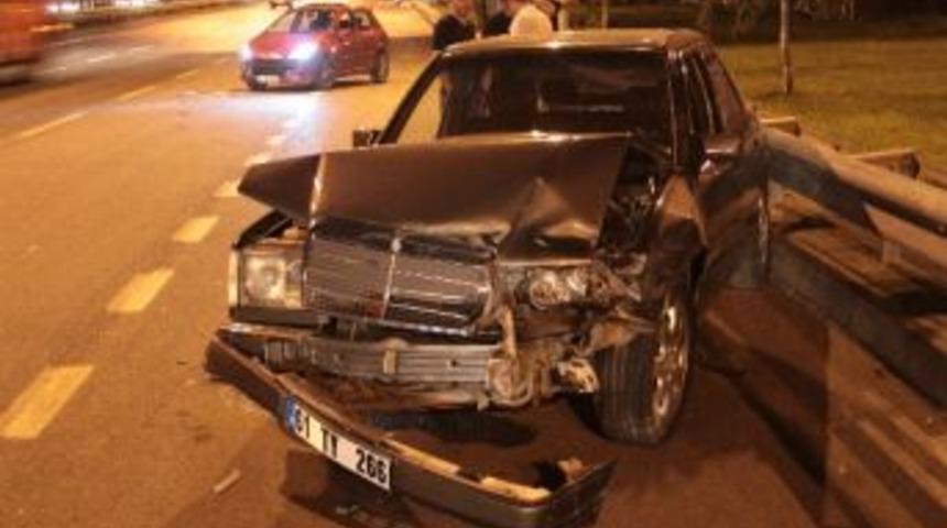 Trabzon Sahil Yolunda Kaza: 1 Yaralı