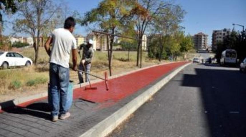 Odunpazarı Belediyesi &Ccedil;ankaya Mahallesi&rsquo;ne Renkli Asfalt &Ccedil;alışması Uyguladı