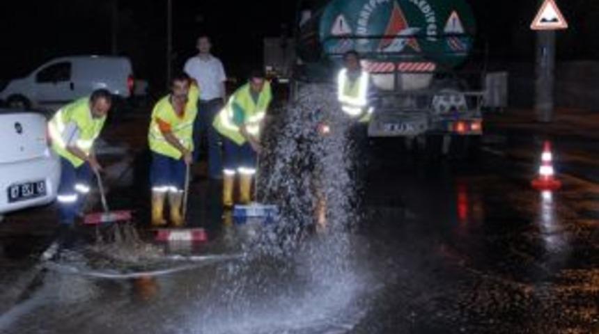 Sokaklara hijyenik temizlik