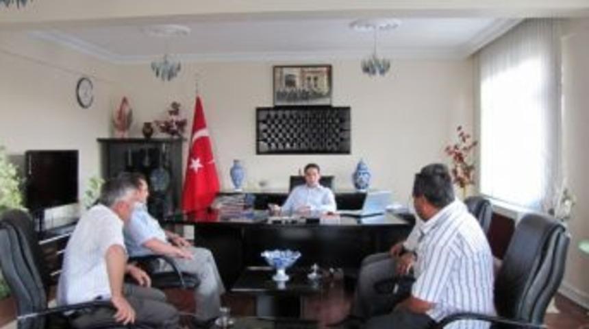 Hisarcık'ta Muhtarlardan Kaymakam Osmanoğlu'na 'hayırlı Olsun&rsquo;ziyareti