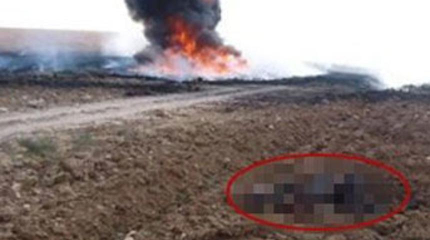 Boru hattını patlatırken yandı