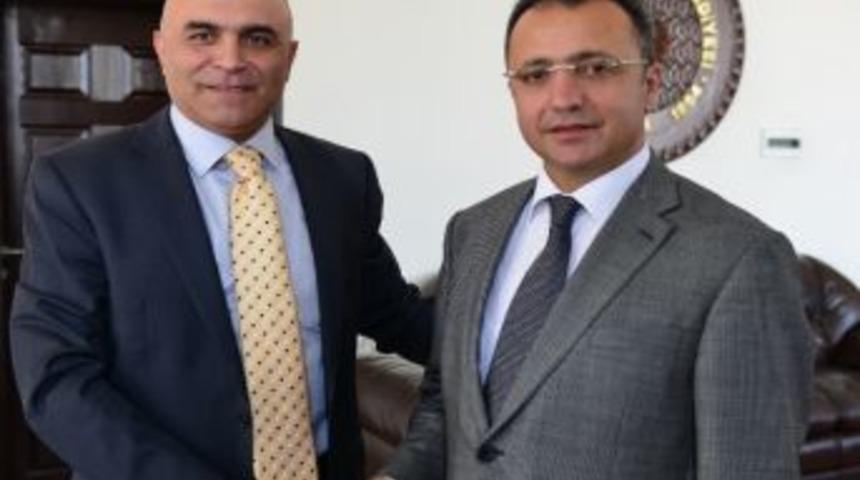 Yakutiye Kaymakamı &Ccedil;elik'ten Başkan Korkut'a Veda Ziyareti