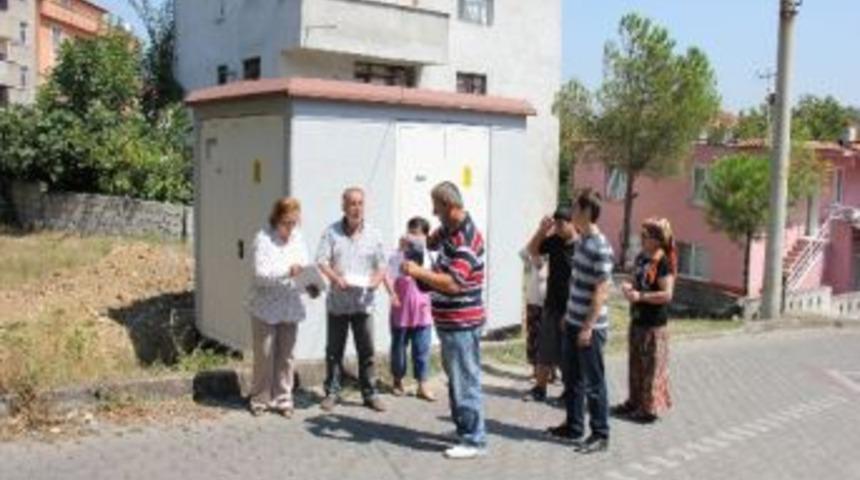 Mahalle Sakinleri Yeni Kurulan Trafoya Tepki G&ouml;sterdi