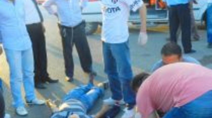 Osmancık&rsquo;ta motosiklet &ccedil;arpıştı;2 ağır yaralı