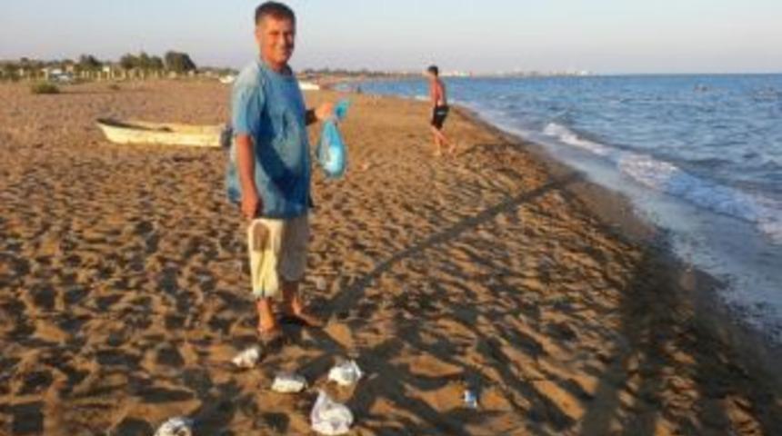 &Ccedil;evrecilerden Sahil Temizliği