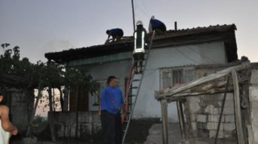 Kırıkkale&rsquo;de Ev Yangını