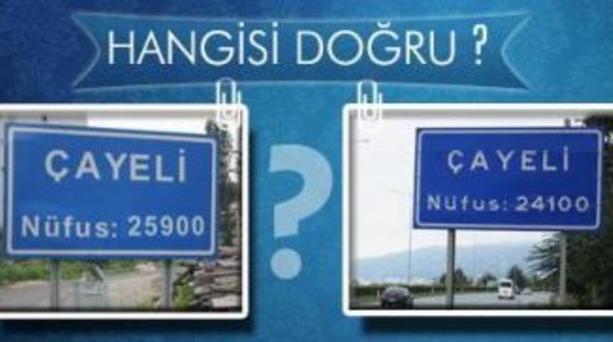 &Ccedil;ayeli'nde laz işi tabela