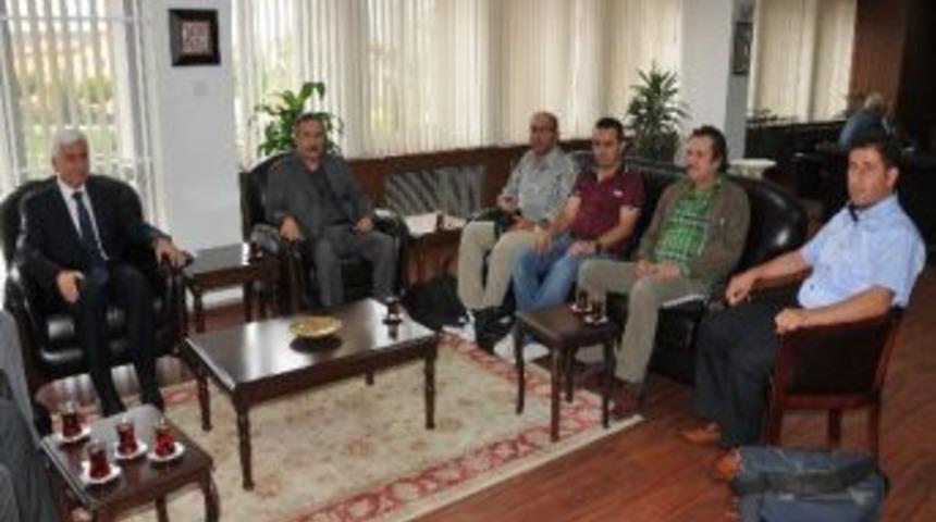 Karaman'da Gazetecilerden Vali Koca&rsquo;ya Hoşgeldin Ziyareti