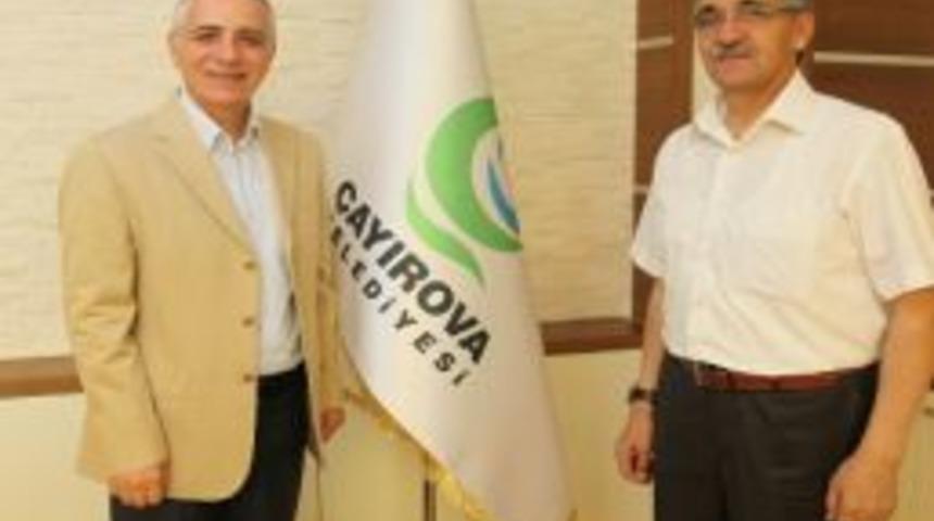 Sarıkamış Belediye Başkanı &Ouml;zbilen Başkan Akbaş&rsquo;ı Ziyaret Etti