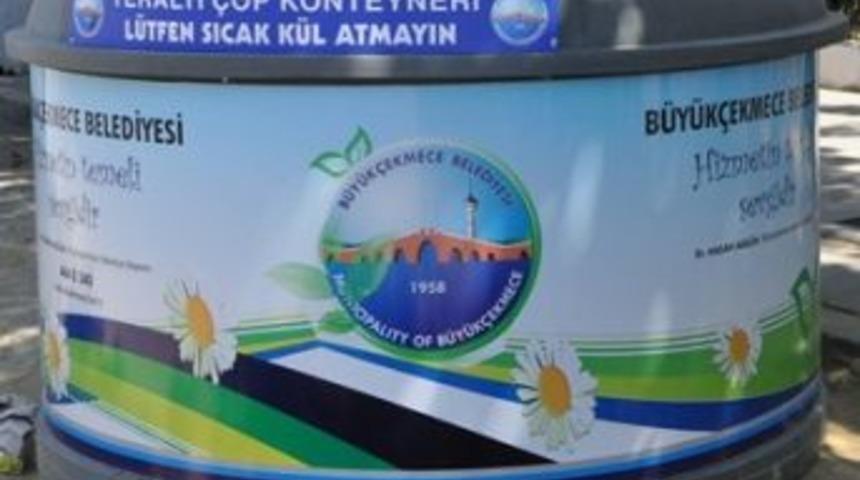 &Ccedil;&ouml;p konteynerleri yer altına alınıyor