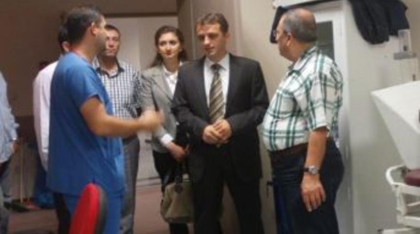 İl Sağlık M&uuml;d&uuml;rl&uuml;ğ&uuml; Y&ouml;neticileri Yeni Hastaneyi İnceledi