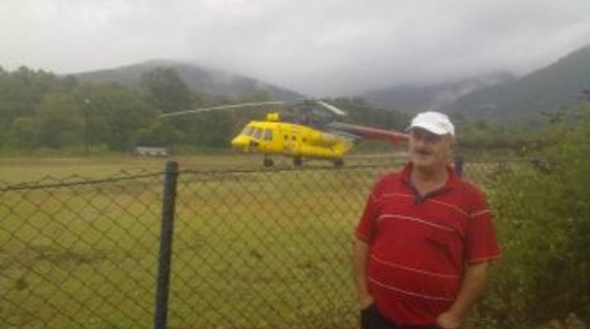 Helikopter Futbol Sahasına Zorunlu İniş Yaptı