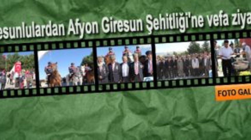 Afyon Giresun Şehitliği&rsquo;ne vefa ziyareti