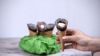 Sunumu Şahane: Dondurma Külahında Muhallebi