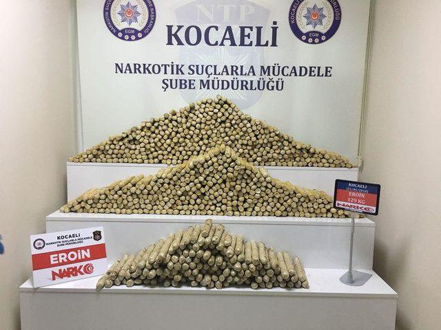 Kocaeli'de 1 yılda 2 ton 57 kilo eroin ele geçirildi