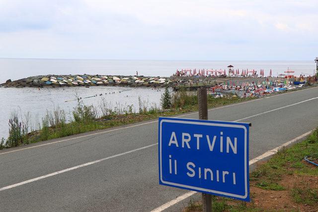 Rize ile Artvin illeri arasındaki plaj, sınır anlaşmazlığına yol açtı