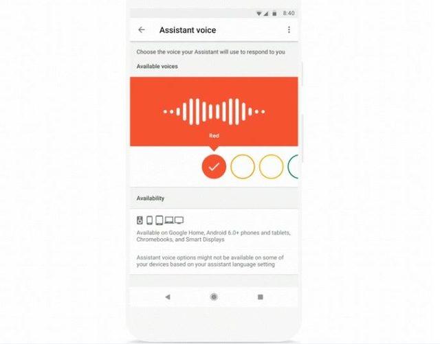 Google'ın sanal asistan sesine renk seçenekleri geliyor