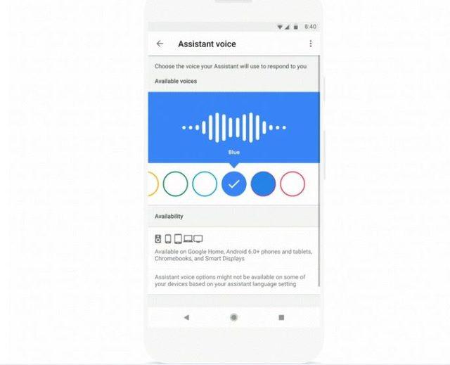 Google'ın sanal asistan sesine renk seçenekleri geliyor