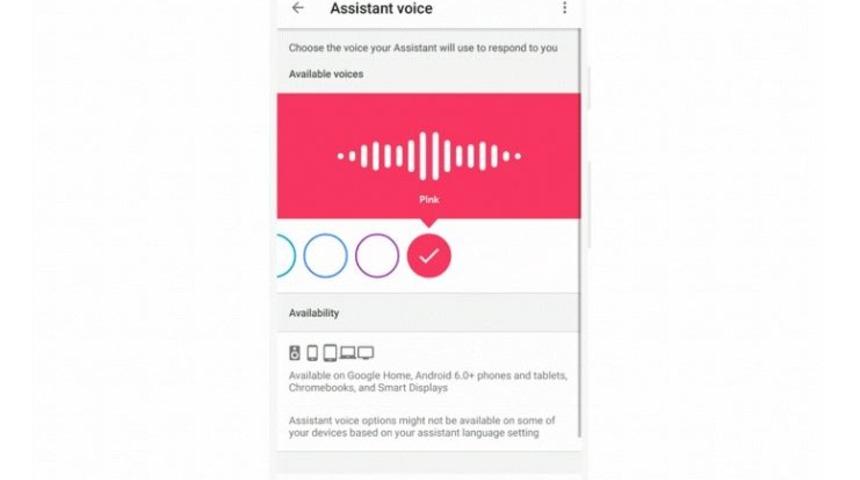 Google'ın sanal asistan sesine renk seçenekleri geliyor