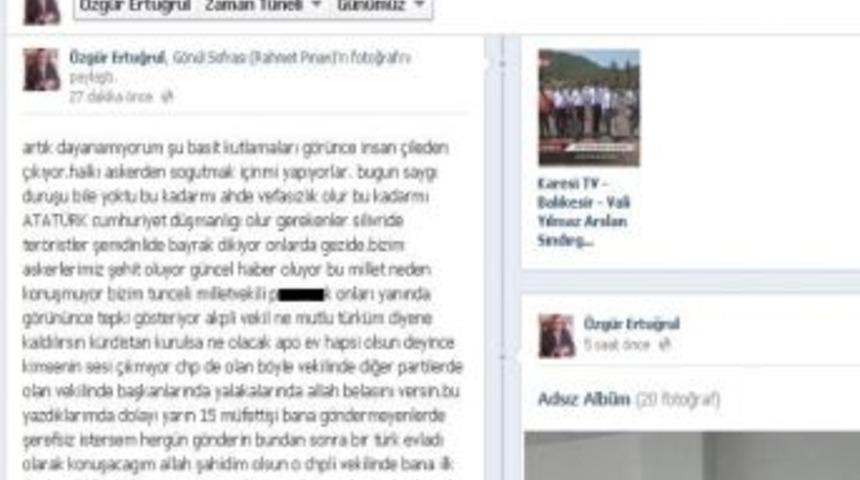 Chp'li Belediye Başkanı'ndan Milletvekili Ayg&uuml;n'e Sert S&ouml;zler