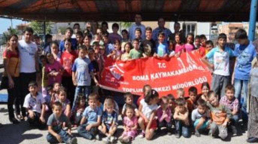 Soma&rsquo;da Engelli &Ccedil;ocukların Lunapark Heyecanı