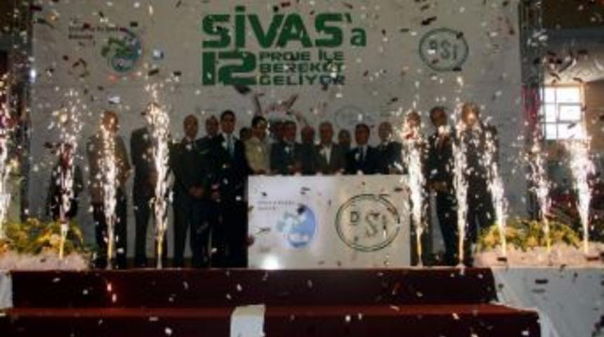 Sivas'ta 12 Tesisin A&ccedil;ılışını 3 Bakan Yaptı