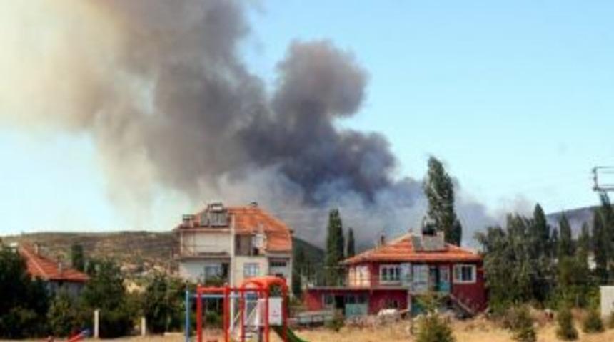 Uşak&rsquo;taki Orman Yangını
