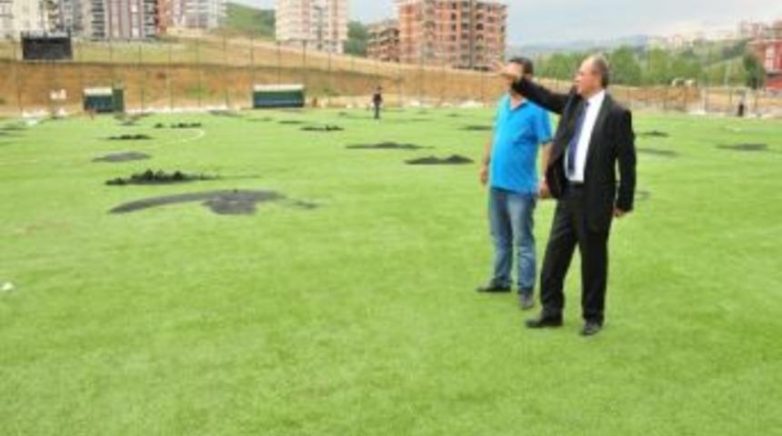 Atakum Stadı Sezona Hazırlanıyor