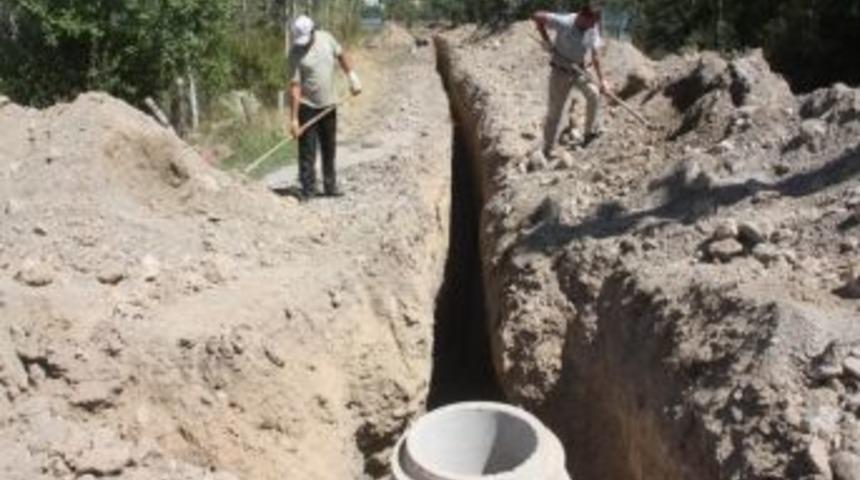 &Ccedil;ay İl&ccedil;esinde Alt Yapı &Ccedil;alışmaları